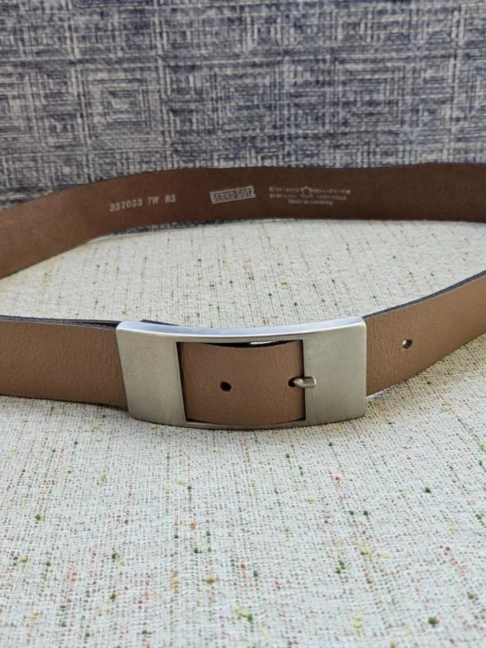 Vintage BERND GOTZ Belt Genuine Leather German Made Unisex Waistband Siz